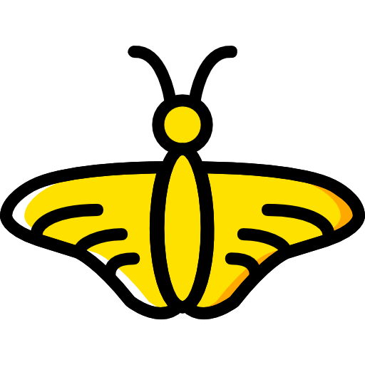 vlinder Basic Miscellany Yellow icoon