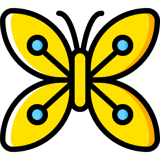 vlinder Basic Miscellany Yellow icoon