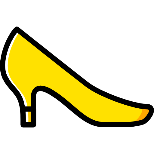 High heels Basic Miscellany Yellow icon