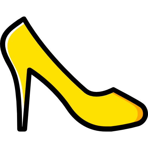 high heels Basic Miscellany Yellow icon