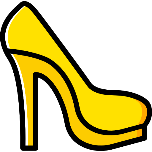 High heels Basic Miscellany Yellow icon