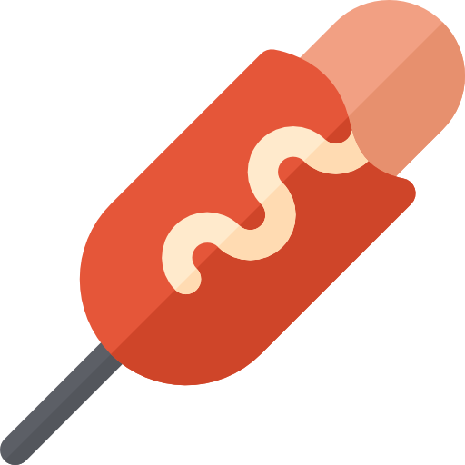 hotdog Basic Rounded Flat icon