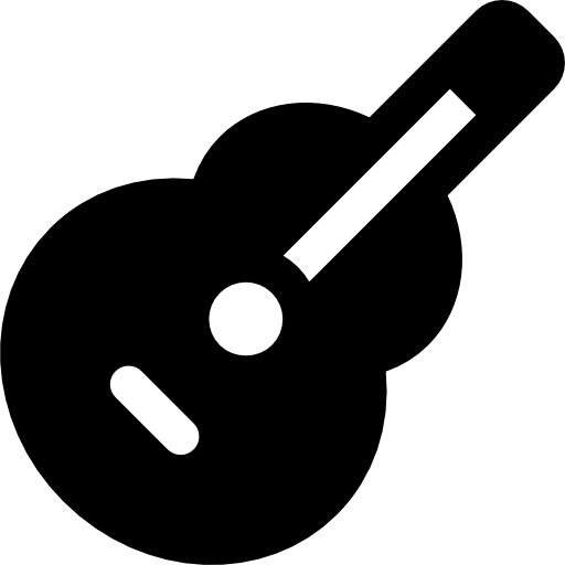 Guitar Basic Rounded Filled icon