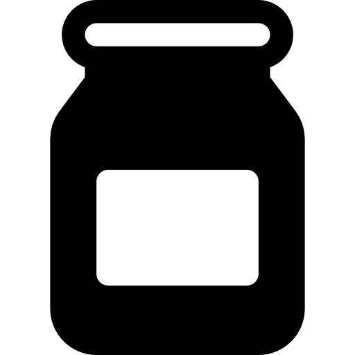 Butter jar Basic Rounded Filled icon