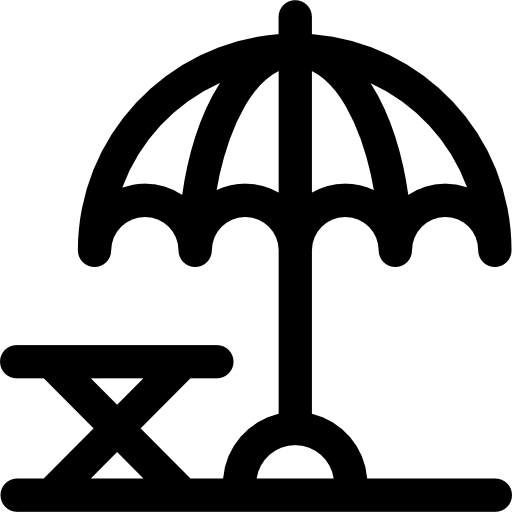 日傘 Basic Rounded Lineal icon