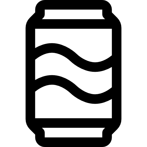 lattina per bevande Basic Rounded Lineal icona