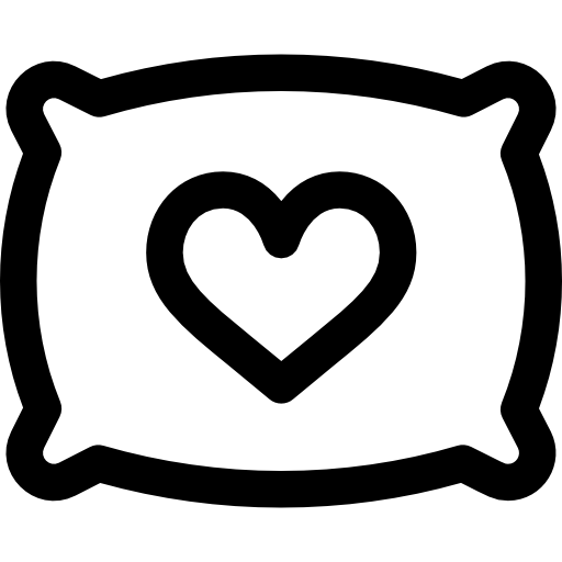 베개 Basic Rounded Lineal icon