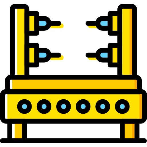 Industrial robot Basic Miscellany Yellow icon