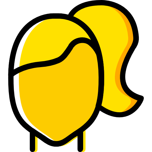 włosy kobiety Basic Miscellany Yellow ikona