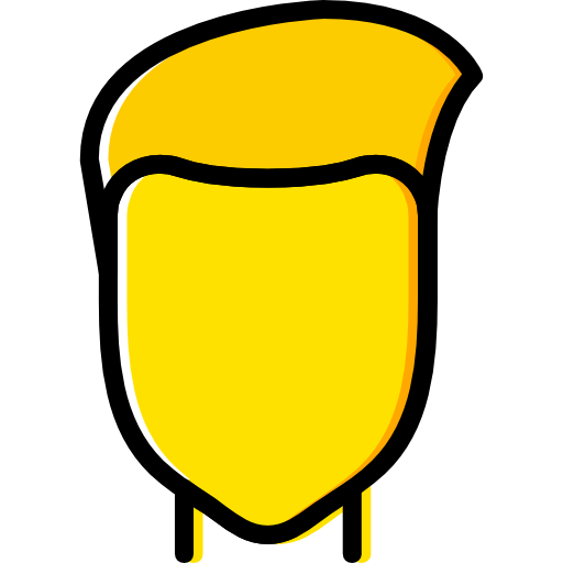 cabello hombre Basic Miscellany Yellow icono
