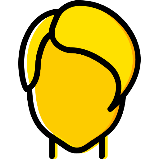 Woman hair Basic Miscellany Yellow icon