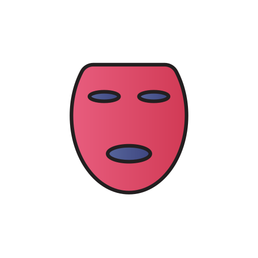 maska na twarz Generic Outline Color ikona