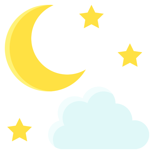 曇りの夜 Generic Flat icon