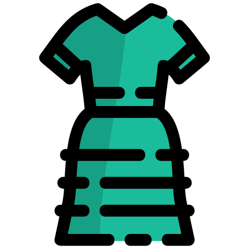 vrouw kleren Generic Outline Color icoon