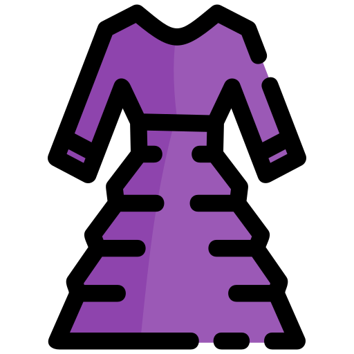 ropa femenina Generic Outline Color icono