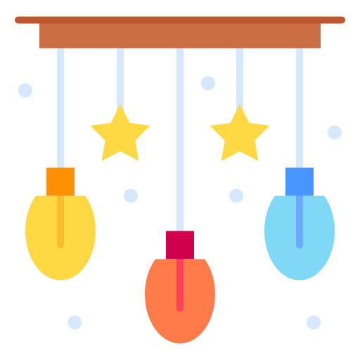 luces de navidad Generic Flat icono