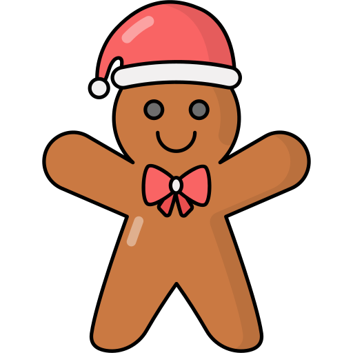 Gingerbread Generic Outline Color icon