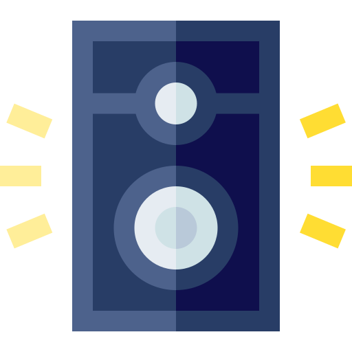 Speaker Basic Straight Flat icon