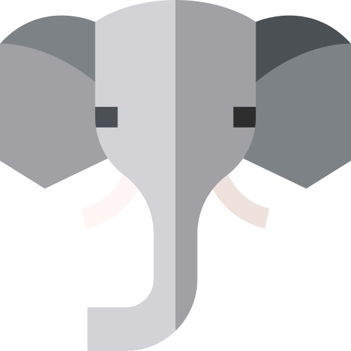 elefante Basic Straight Flat Ícone