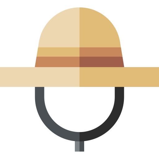 hoed Basic Straight Flat icoon