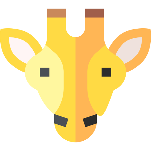 giraffe Basic Straight Flat icon