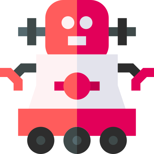 robot Basic Straight Flat icono