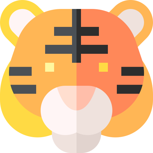 tigre Basic Straight Flat Icône