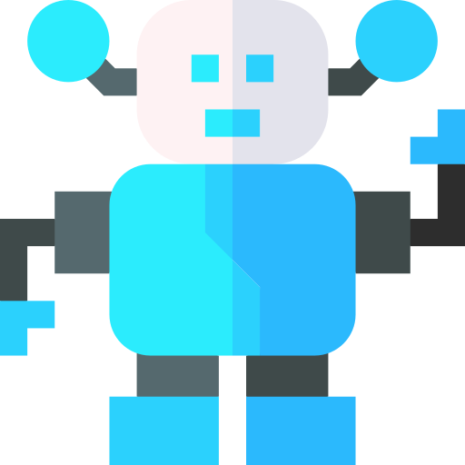 Robot Basic Straight Flat icon