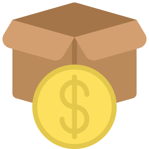 Shipping cost Juicy Fish Flat icon