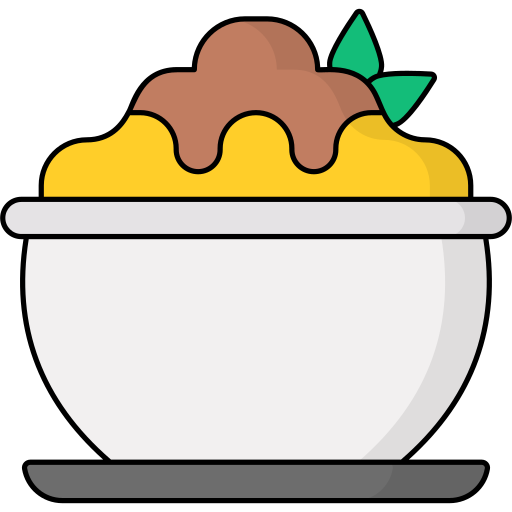 aardappelpuree Generic Outline Color icoon