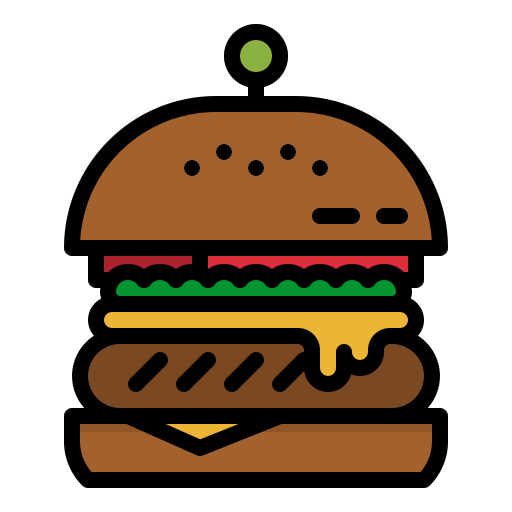 hamburger photo3idea_studio Lineal Color ikona