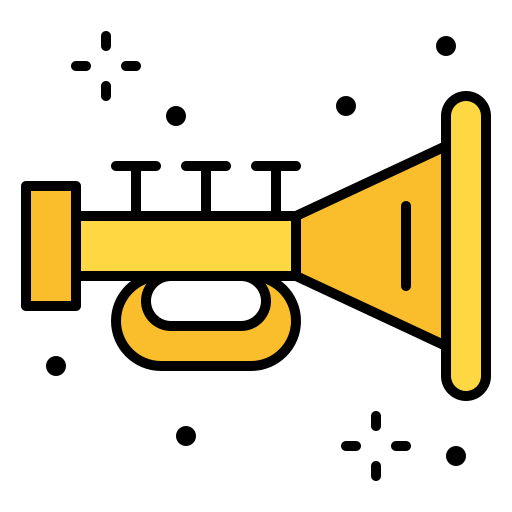 Trumpet Generic Outline Color icon