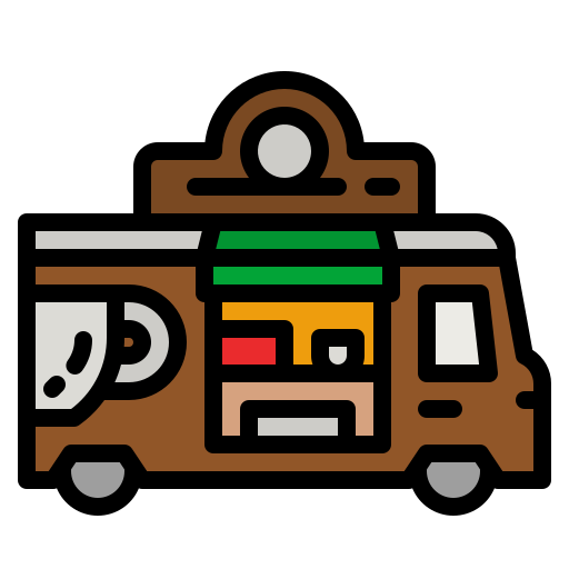 camión de café photo3idea_studio Lineal Color icono