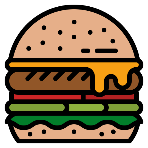 hamburguesa photo3idea_studio Lineal Color icono