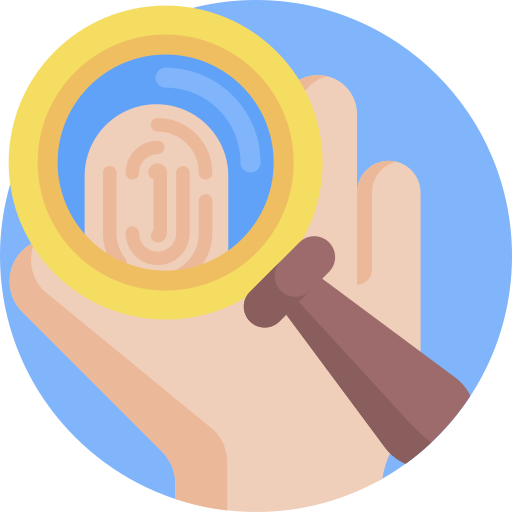 Fingerprint Detailed Flat Circular Flat icon