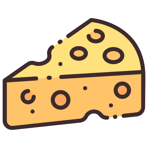 Cheese Good Ware Lineal Color icon