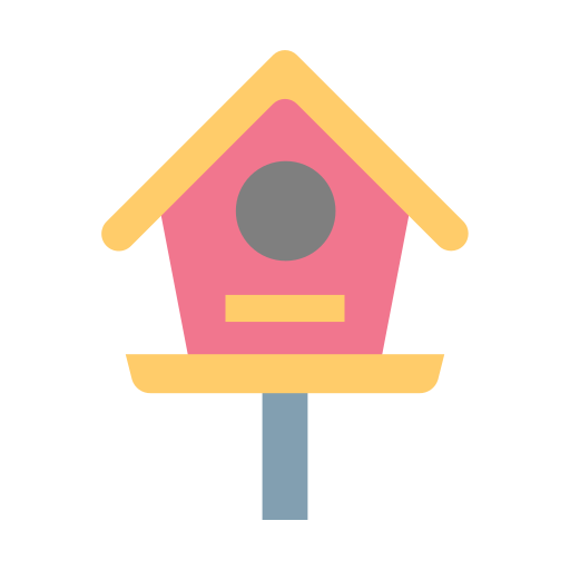 casa del pájaro Good Ware Flat icono