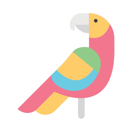 papuga Good Ware Flat ikona