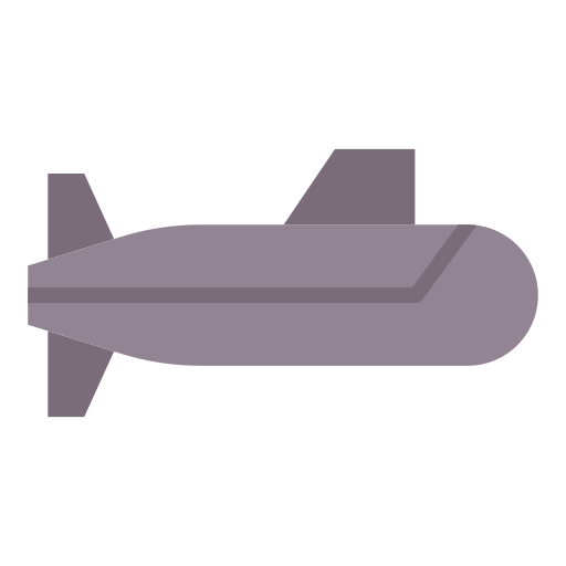 onderzeeër Good Ware Flat icoon