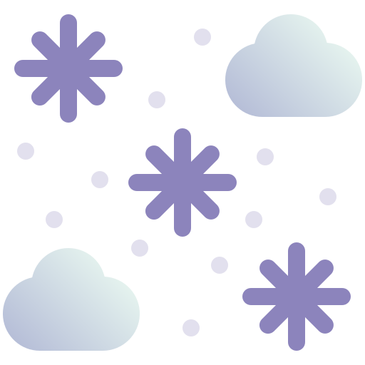 雪の多い Fatima Flat icon