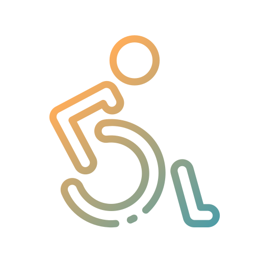 signo de discapacitados Good Ware Gradient icono