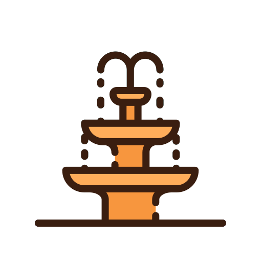 Fountain Good Ware Lineal Color icon