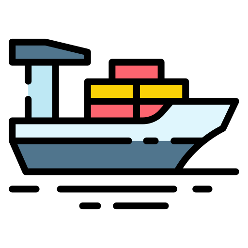 Cargo ship Good Ware Lineal Color icon