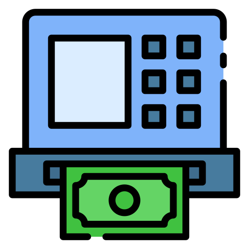 Cash machine Good Ware Lineal Color icon