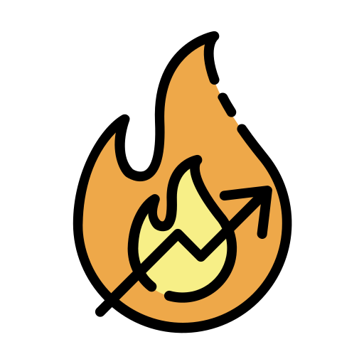 Fire Good Ware Lineal Color icon