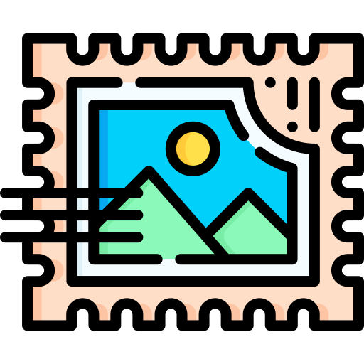sello de correos Special Lineal color icono