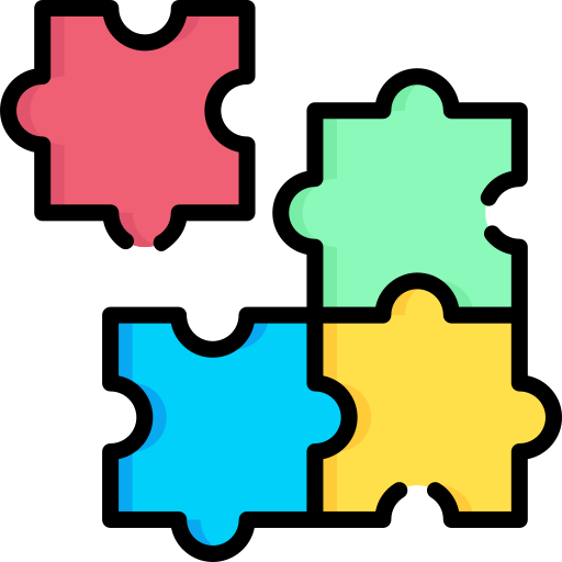 pezzi del puzzle Special Lineal color icona