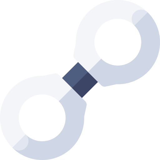 Handcuffs Basic Rounded Flat icon