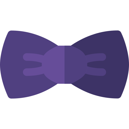 Bow tie Basic Rounded Flat icon