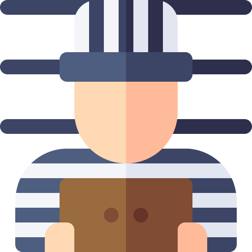 Prisoner Basic Rounded Flat icon